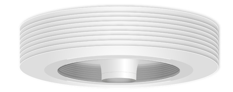 exhale ventilateur plafond blanc