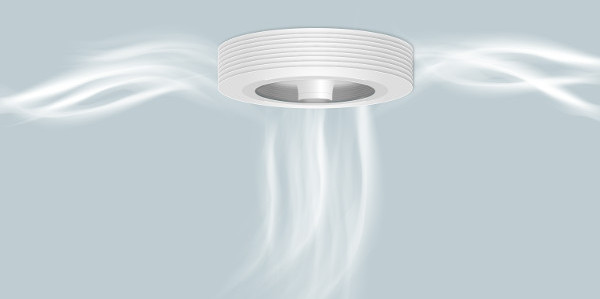 Ventilateur plafond sans pales et moderne Exhale